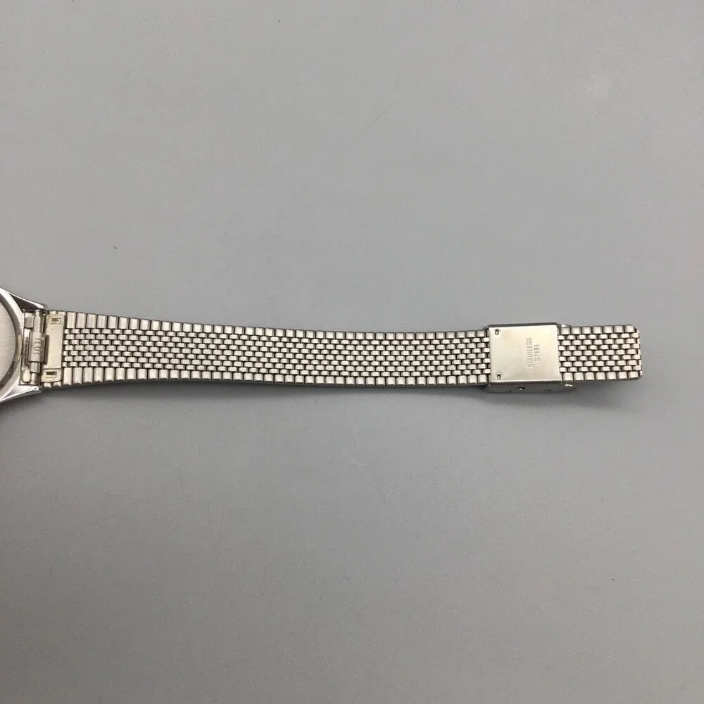 Ajawra Womens Watch 23mm White Dial Two Tone Bracelet Swiss New Battery